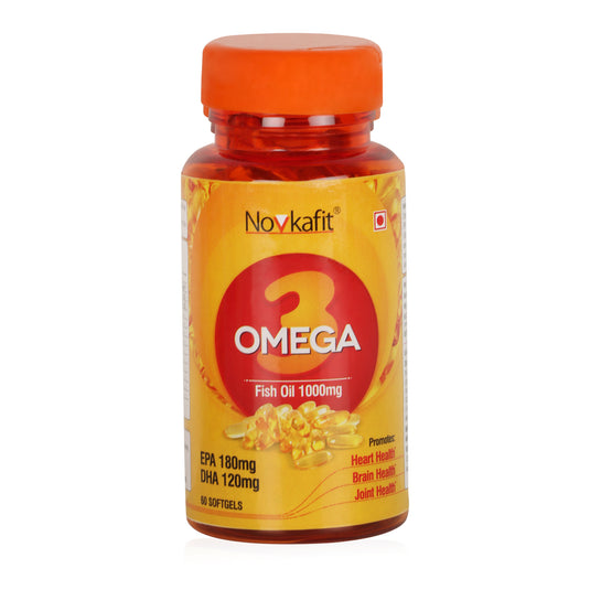 Novkafit Omega-3 Fish Oil 1000 Mg – 60 Softgel Capsules