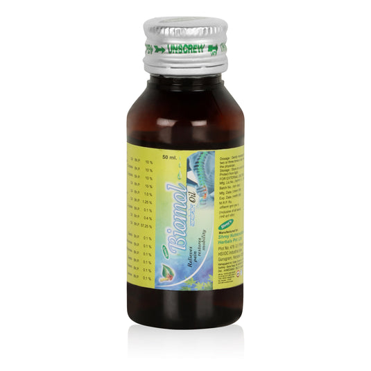 Shrey's Biomol OiI - Ayurvedic Oil for Joint Pain, Knee Pain, Back Pain, Arthritic Pain & Muscular Pain  (50 ml)