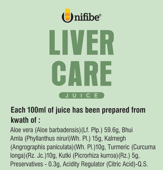 Unifibe Ayurvedic Liver Care Juice 1L – Supports Liver Detox, Fatty Liver Health, Digestion & Metabolism – Enriched with Bhumi Amla, Kalmegh, Turmeric & Aloe Vera – 100% Natural & No Added Sugar (1000 ml) (100% Natural & No-Added Sugar)