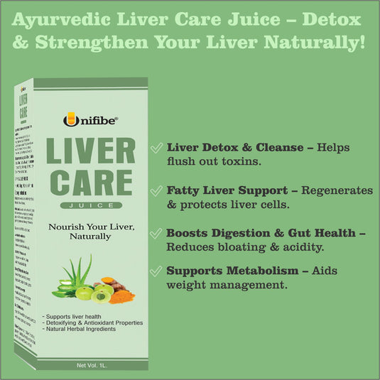 Unifibe Ayurvedic Liver Care Juice 1L – Supports Liver Detox, Fatty Liver Health, Digestion & Metabolism – Enriched with Bhumi Amla, Kalmegh, Turmeric & Aloe Vera – 100% Natural & No Added Sugar (1000 ml) (100% Natural & No-Added Sugar)